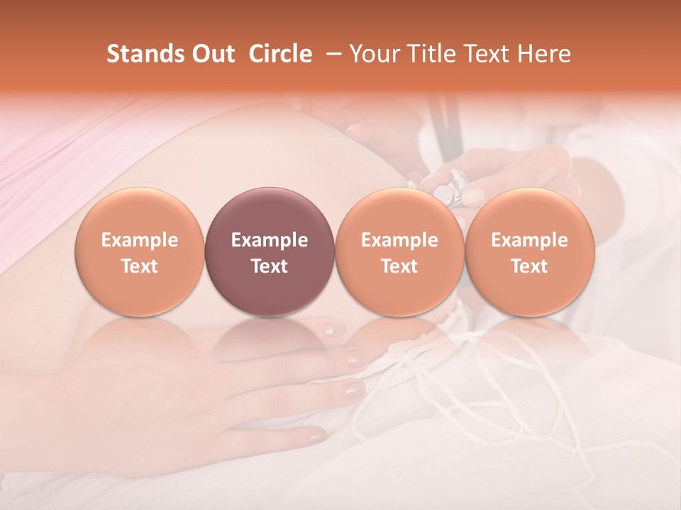 On White Gravid Young PowerPoint Template