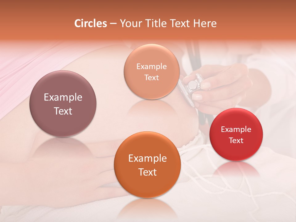 On White Gravid Young PowerPoint Template