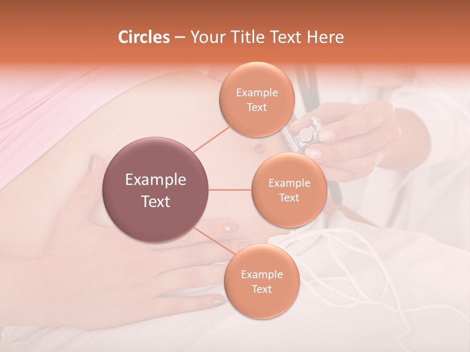 On White Gravid Young PowerPoint Template