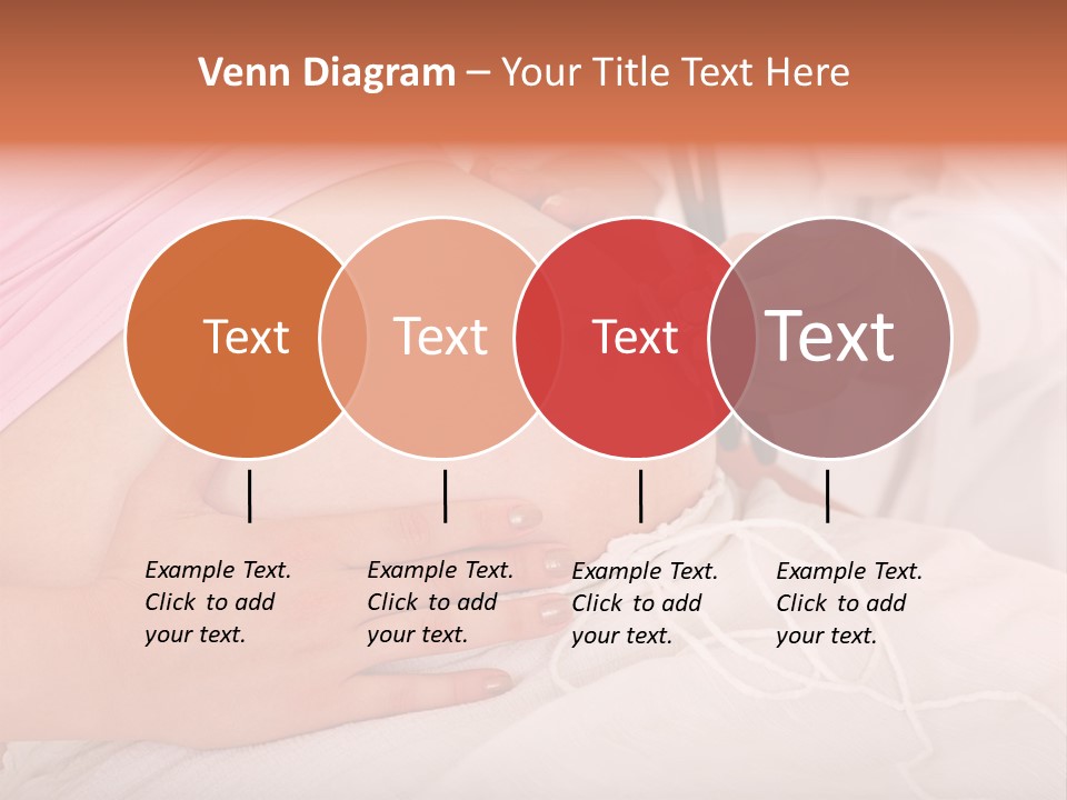 On White Gravid Young PowerPoint Template