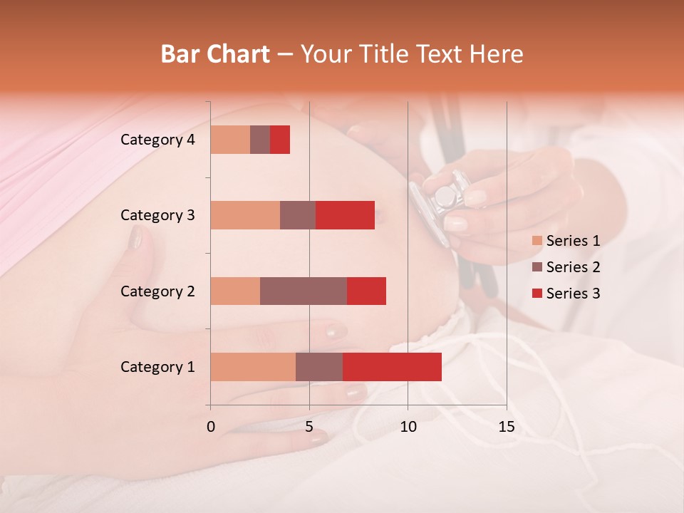 On White Gravid Young PowerPoint Template