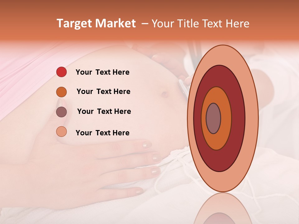 On White Gravid Young PowerPoint Template