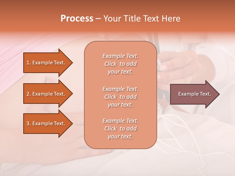 On White Gravid Young PowerPoint Template