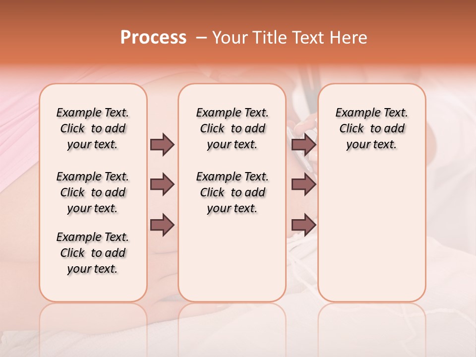 On White Gravid Young PowerPoint Template