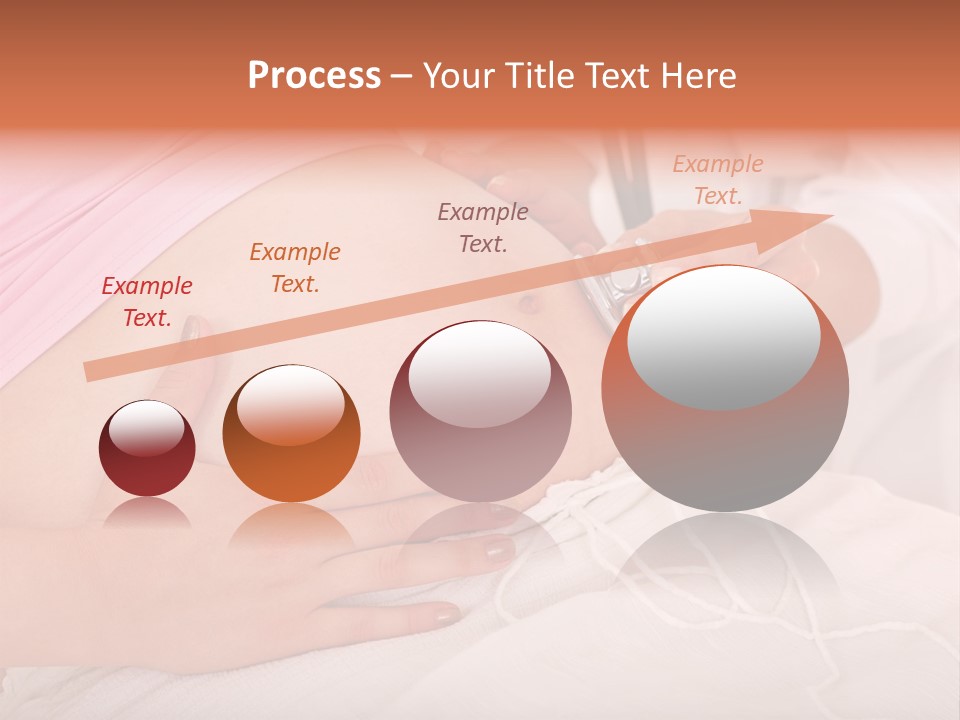 On White Gravid Young PowerPoint Template