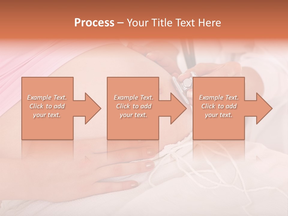 On White Gravid Young PowerPoint Template
