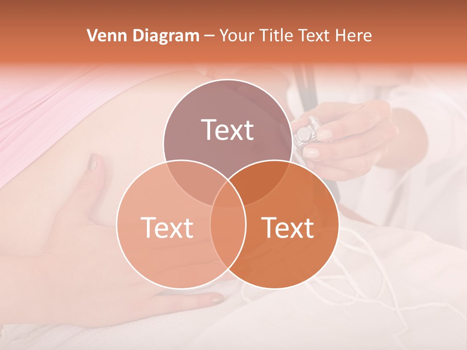 On White Gravid Young PowerPoint Template