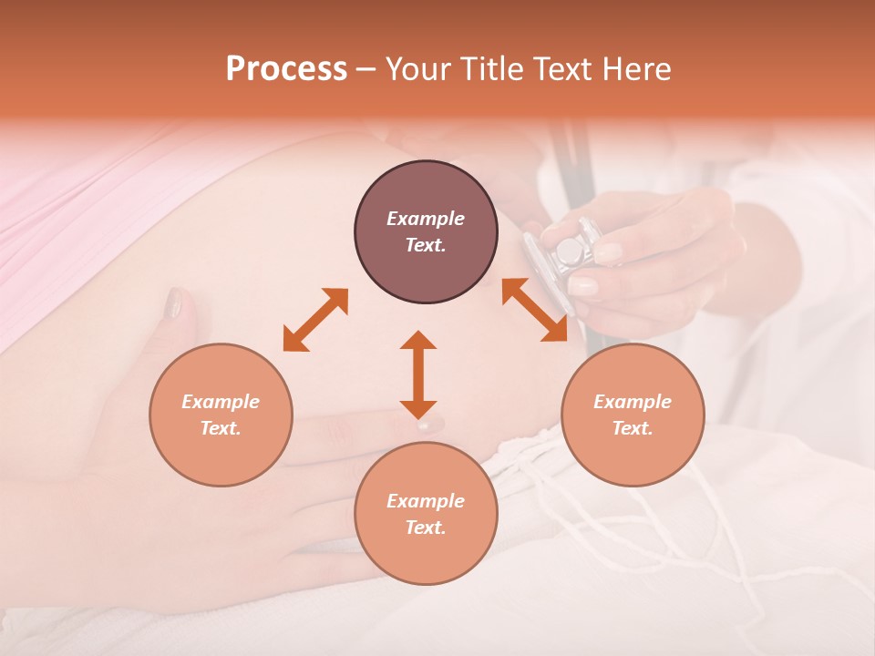 On White Gravid Young PowerPoint Template