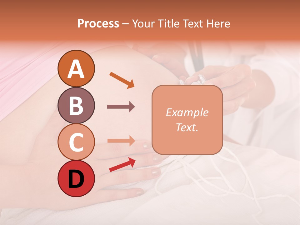 On White Gravid Young PowerPoint Template