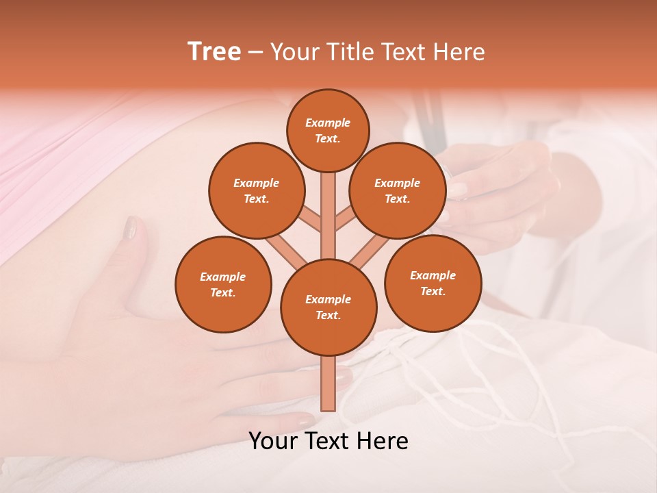 On White Gravid Young PowerPoint Template