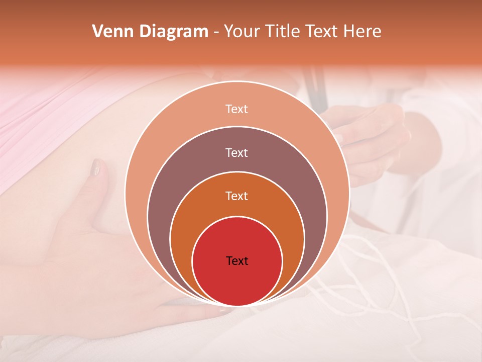 On White Gravid Young PowerPoint Template