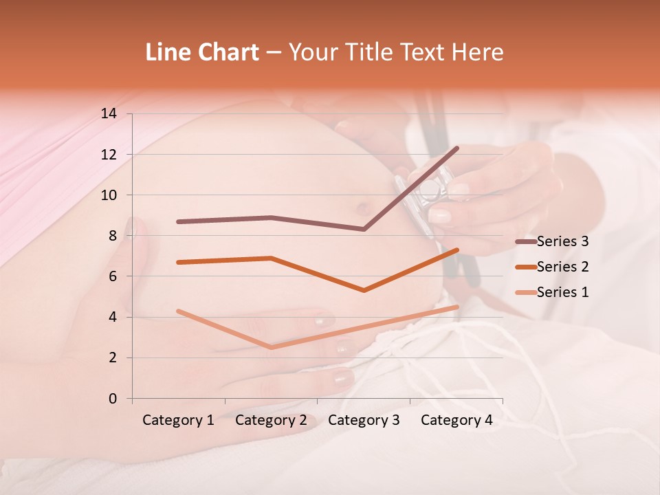 On White Gravid Young PowerPoint Template