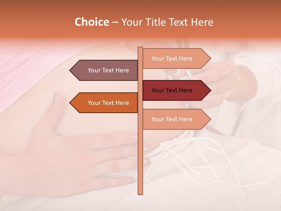 On White Gravid Young PowerPoint Template