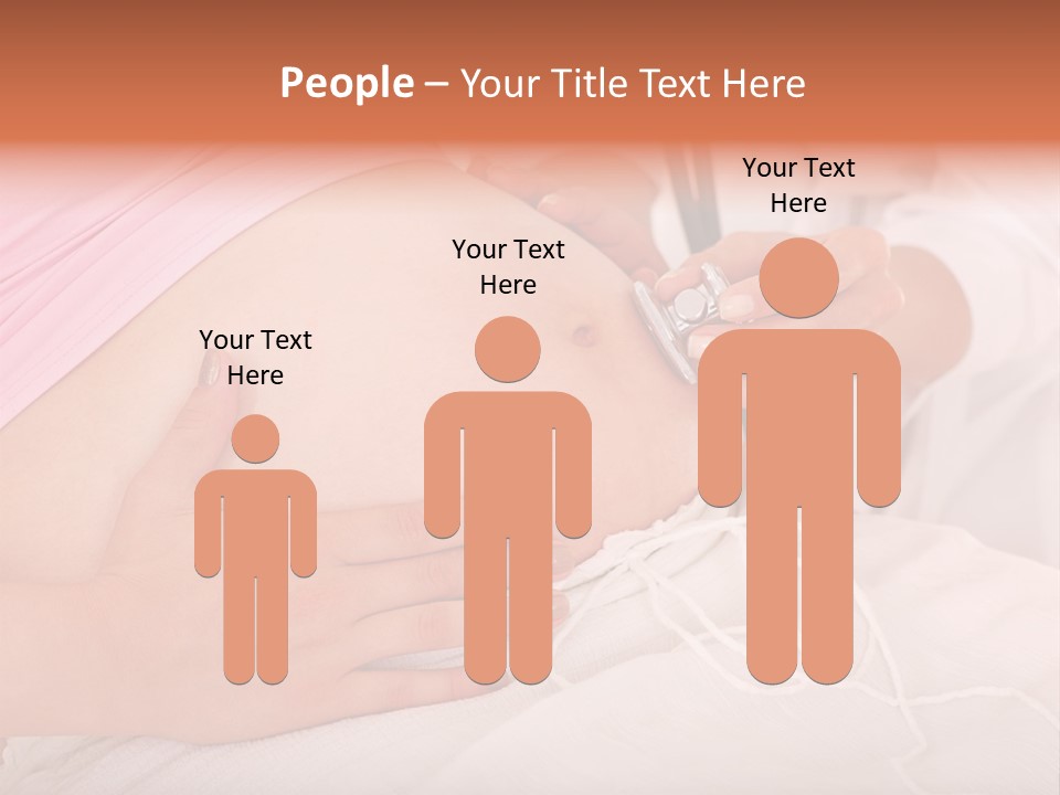 On White Gravid Young PowerPoint Template