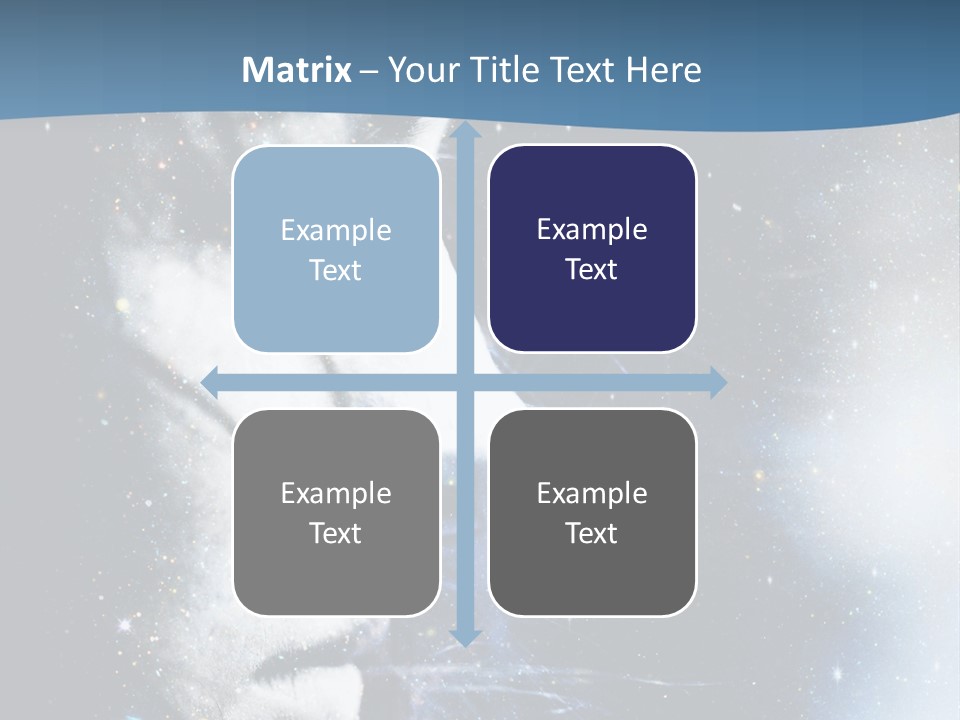 A Woman's Face With Stars In The Background PowerPoint Template