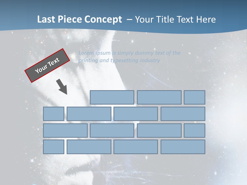 A Woman's Face With Stars In The Background PowerPoint Template