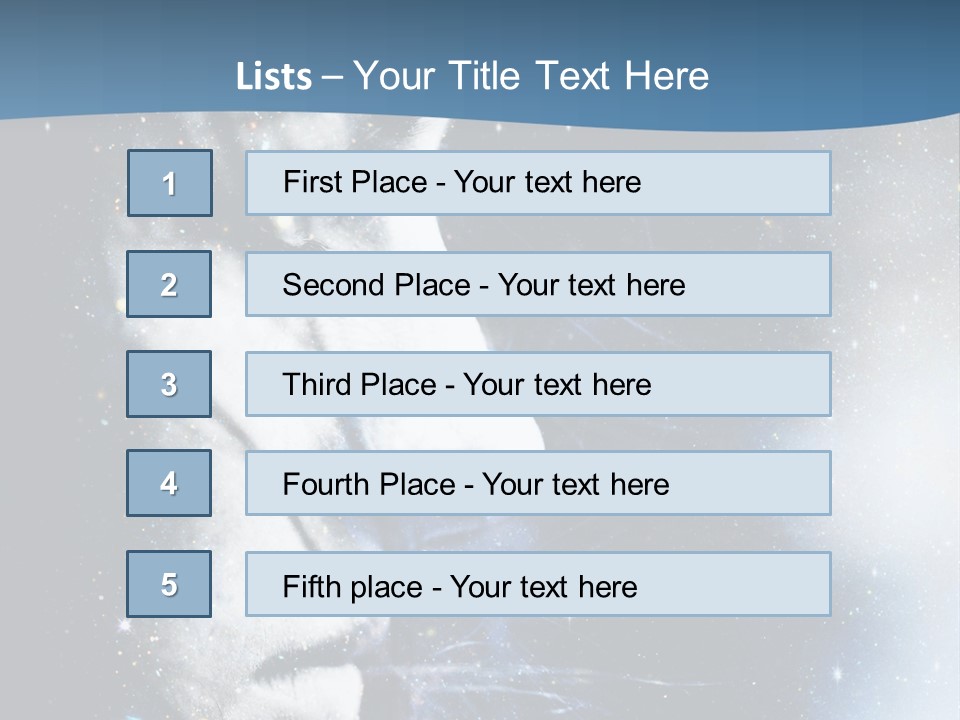 A Woman's Face With Stars In The Background PowerPoint Template