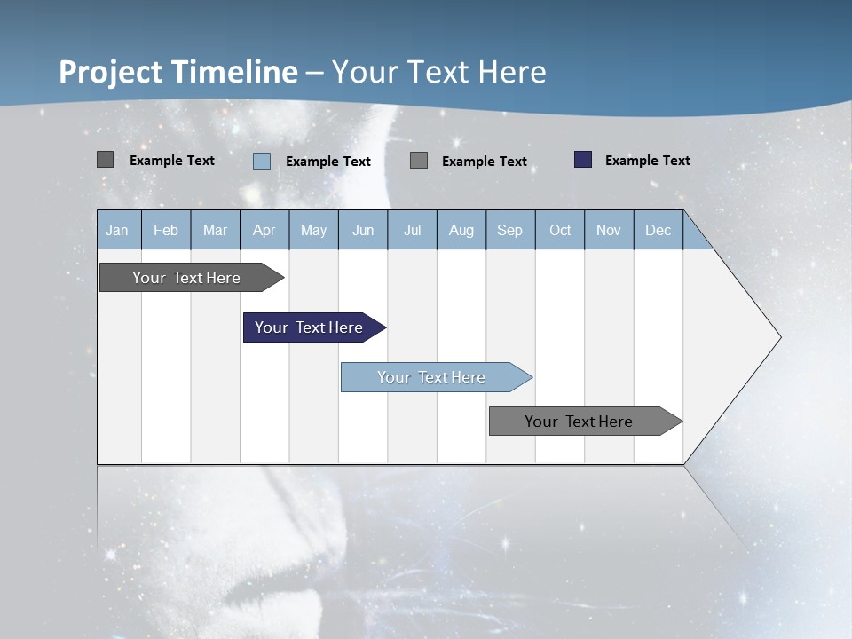 A Woman's Face With Stars In The Background PowerPoint Template