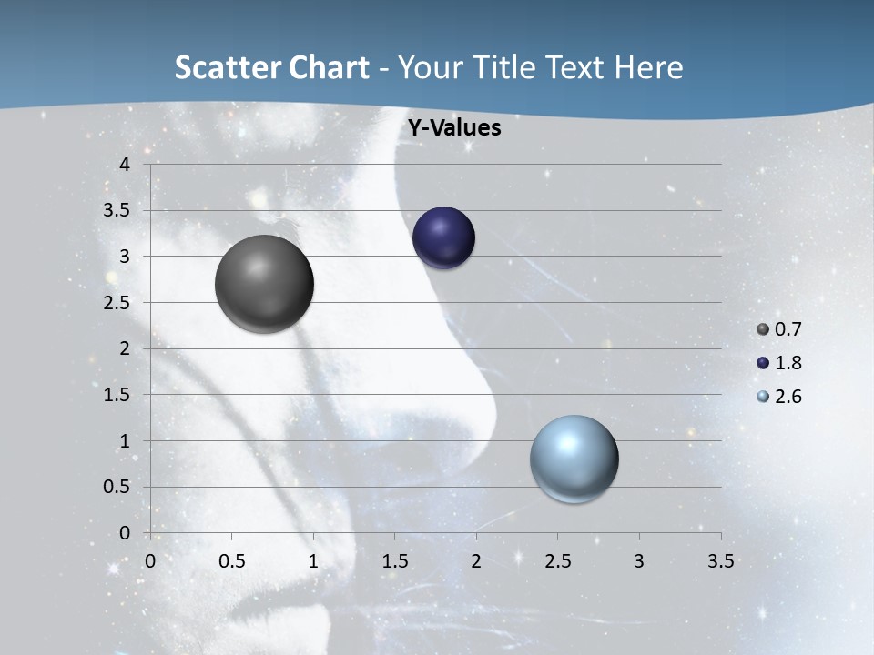A Woman's Face With Stars In The Background PowerPoint Template