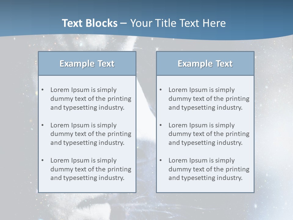 A Woman's Face With Stars In The Background PowerPoint Template