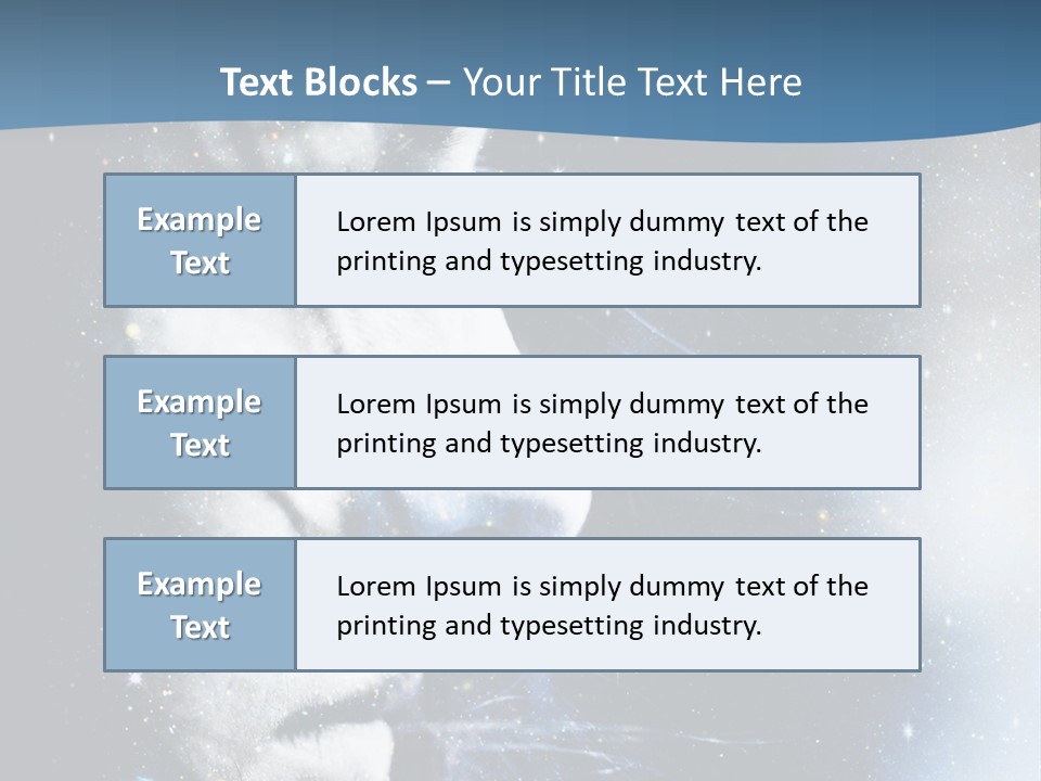 A Woman's Face With Stars In The Background PowerPoint Template