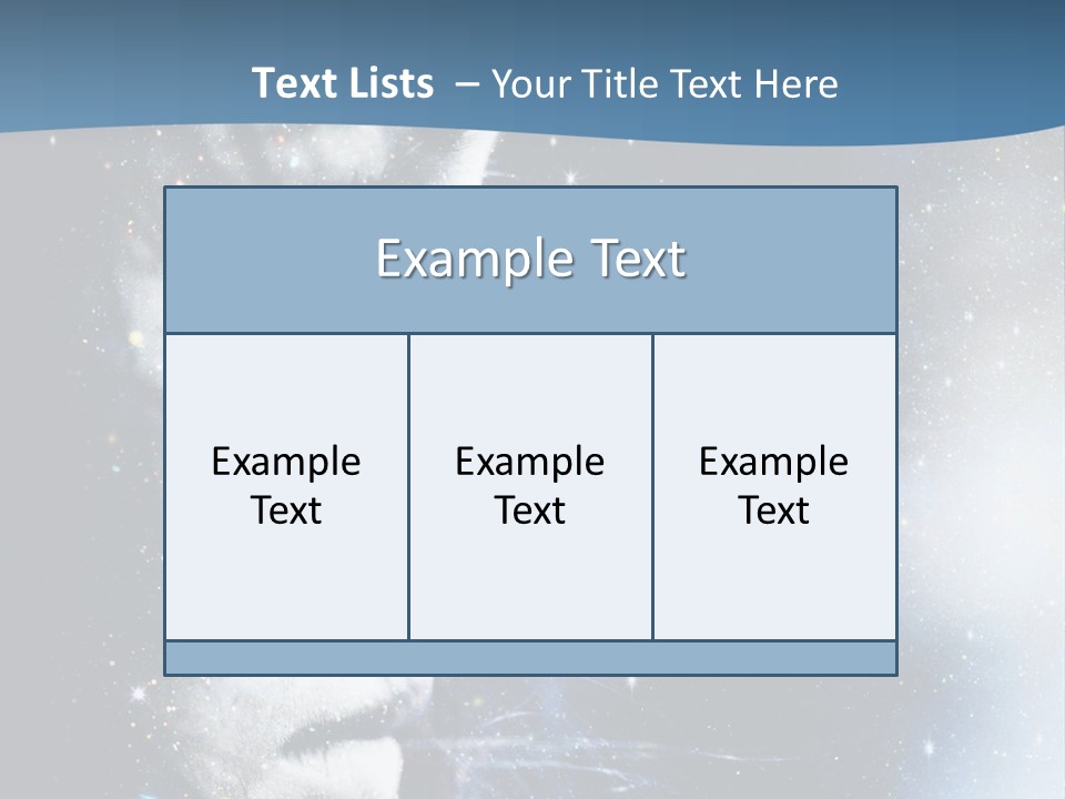 A Woman's Face With Stars In The Background PowerPoint Template