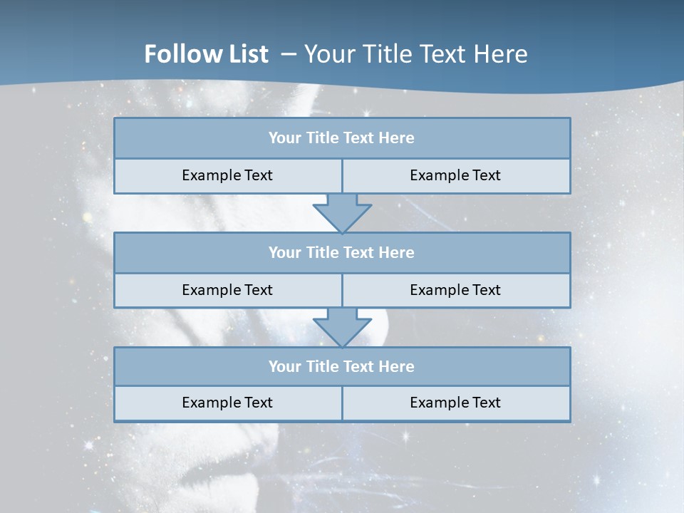 A Woman's Face With Stars In The Background PowerPoint Template