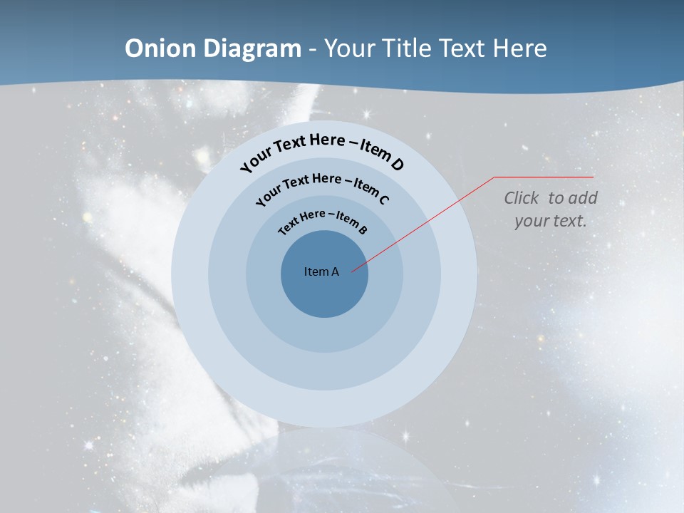 A Woman's Face With Stars In The Background PowerPoint Template