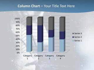 A Woman's Face With Stars In The Background PowerPoint Template