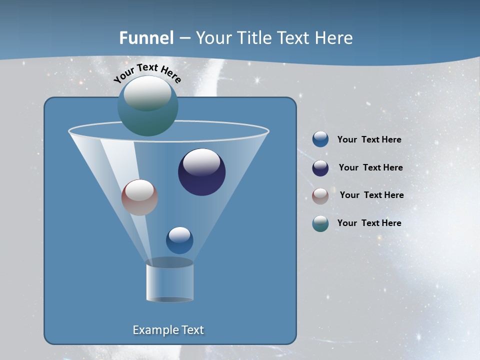 A Woman's Face With Stars In The Background PowerPoint Template