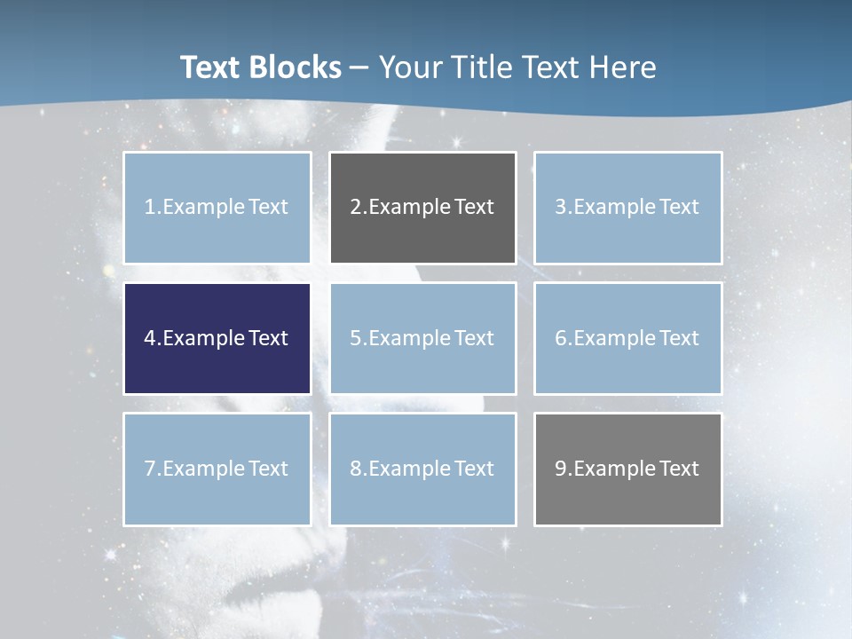 A Woman's Face With Stars In The Background PowerPoint Template