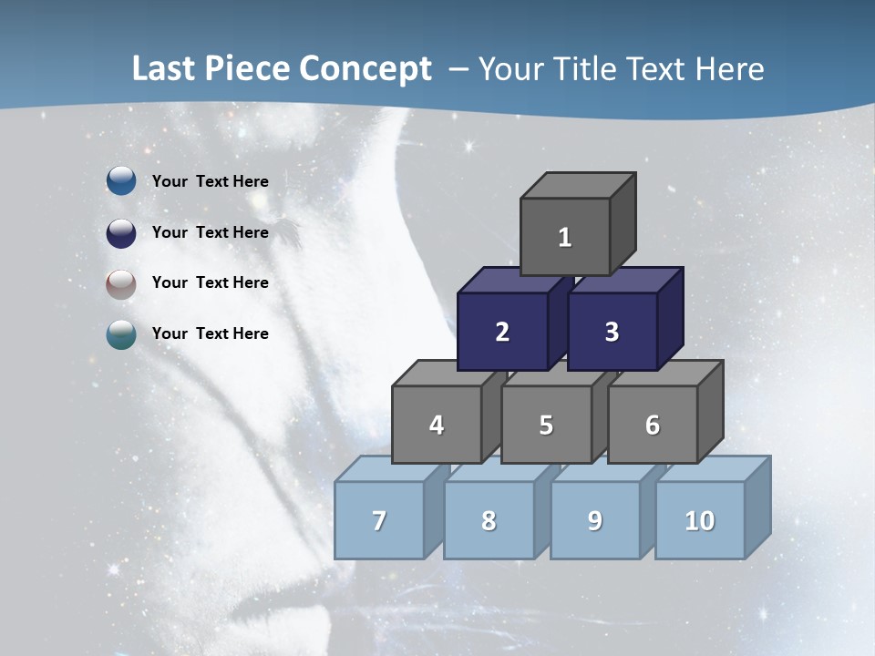 A Woman's Face With Stars In The Background PowerPoint Template