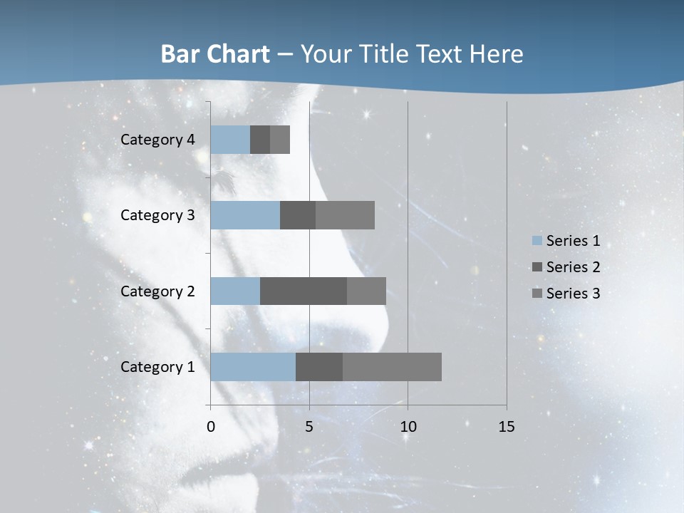 A Woman's Face With Stars In The Background PowerPoint Template