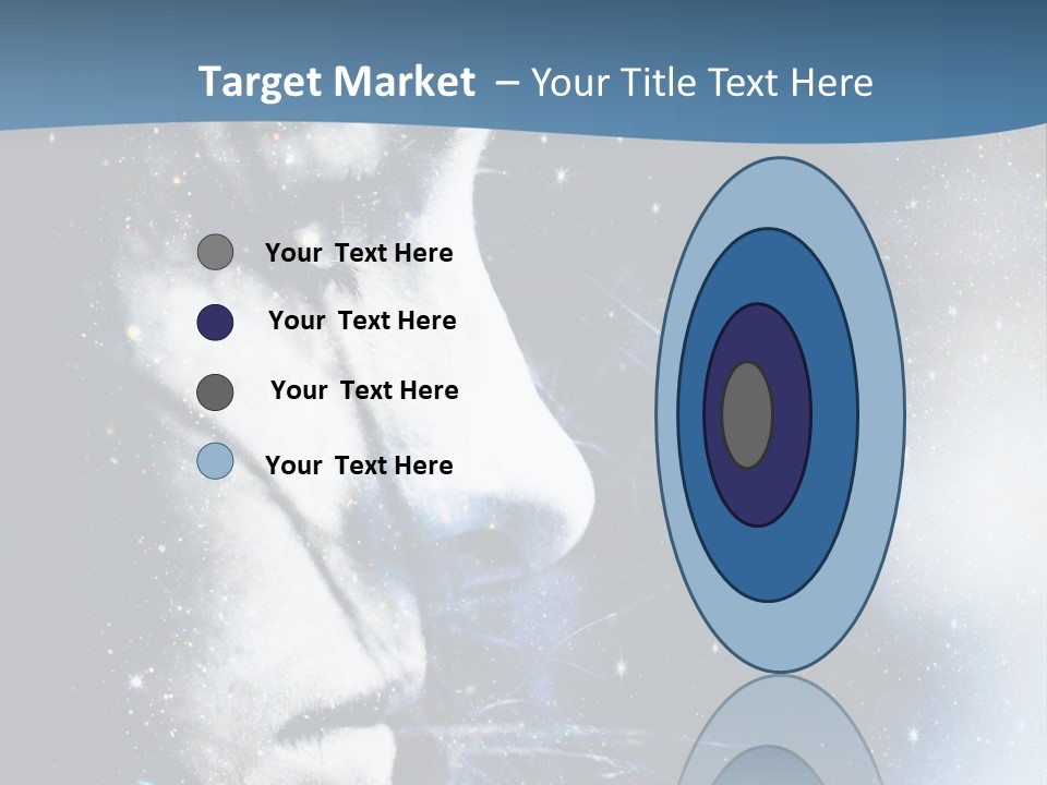 A Woman's Face With Stars In The Background PowerPoint Template