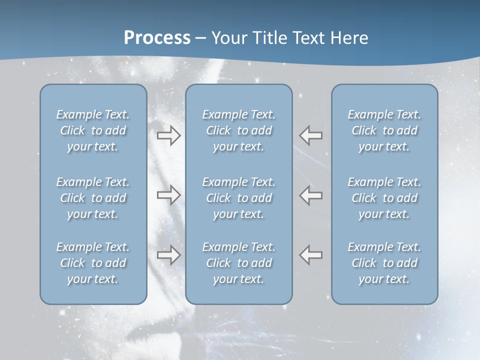 A Woman's Face With Stars In The Background PowerPoint Template