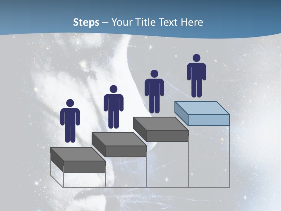 A Woman's Face With Stars In The Background PowerPoint Template