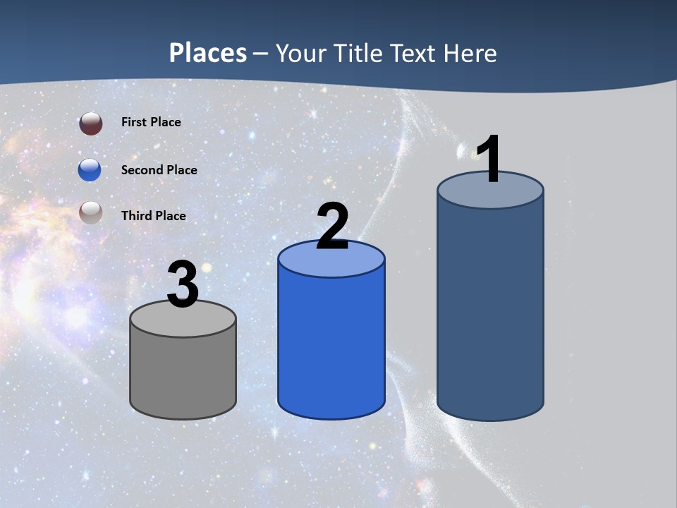 A Woman's Profile With Stars In The Background PowerPoint Template