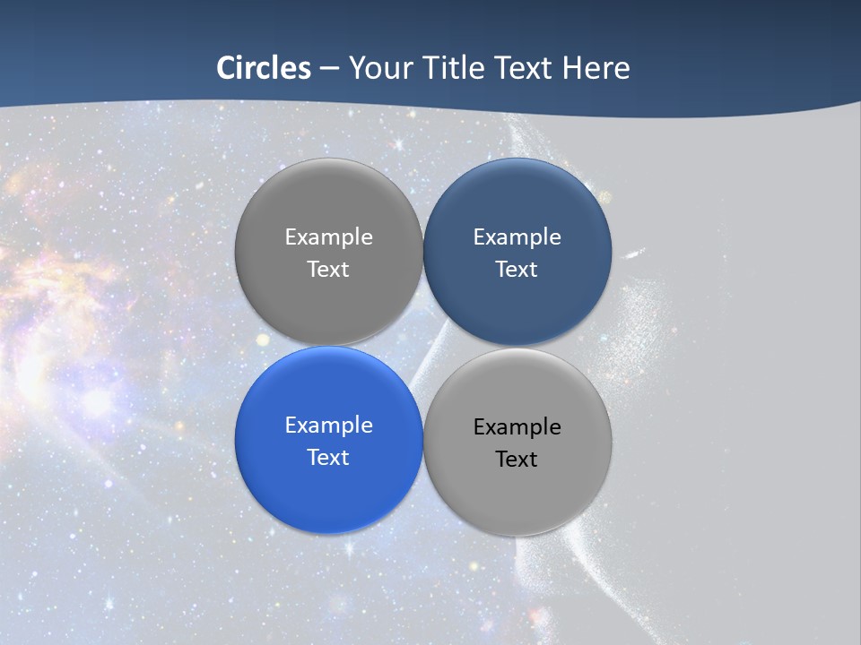 A Woman's Profile With Stars In The Background PowerPoint Template