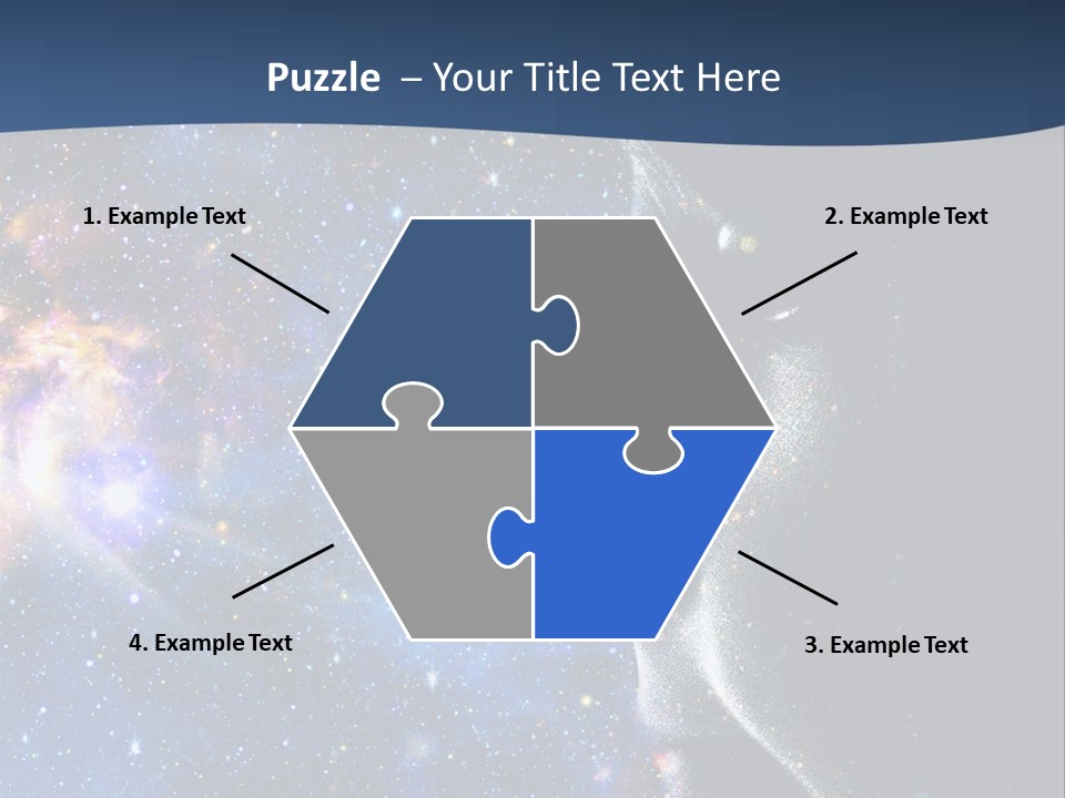 A Woman's Profile With Stars In The Background PowerPoint Template