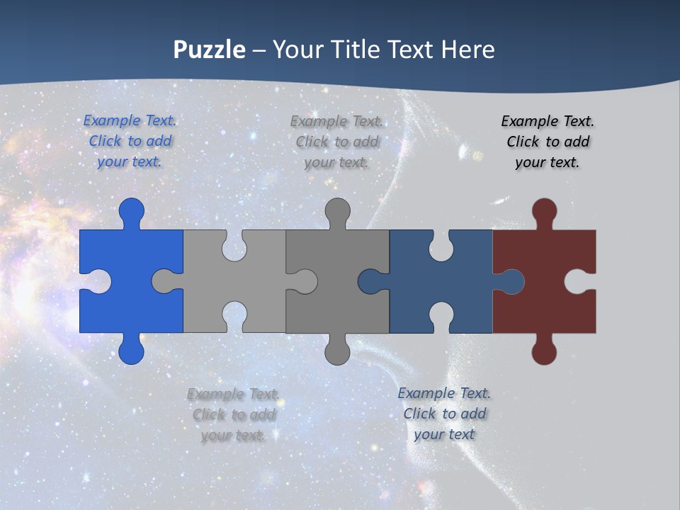 A Woman's Profile With Stars In The Background PowerPoint Template