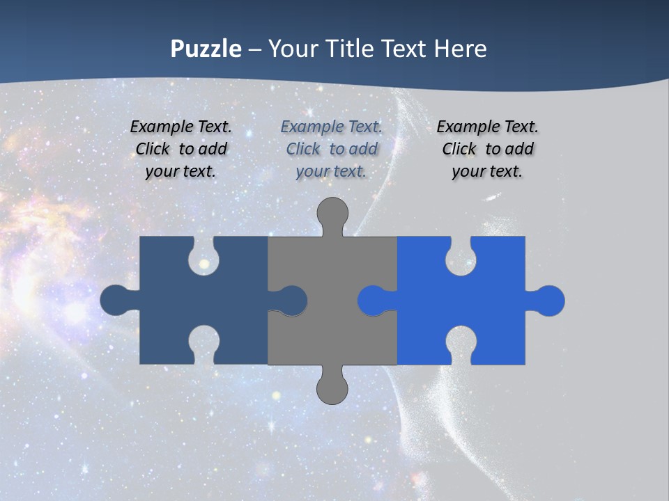 A Woman's Profile With Stars In The Background PowerPoint Template