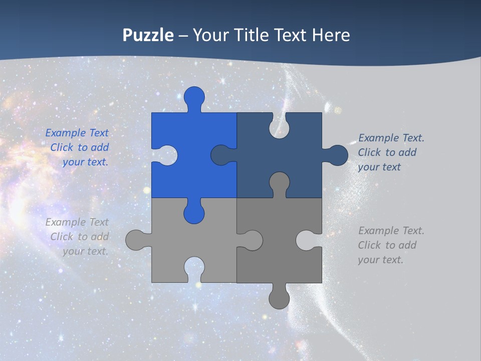 A Woman's Profile With Stars In The Background PowerPoint Template