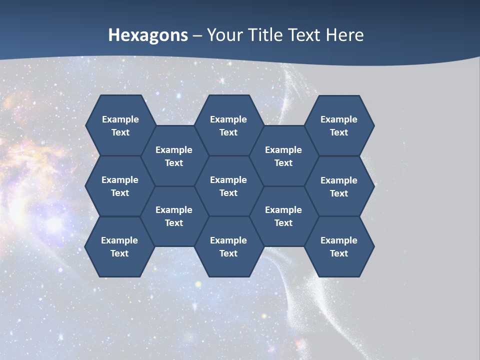 A Woman's Profile With Stars In The Background PowerPoint Template