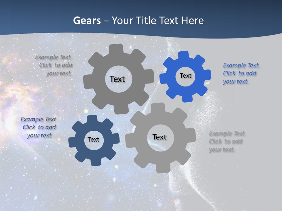 A Woman's Profile With Stars In The Background PowerPoint Template