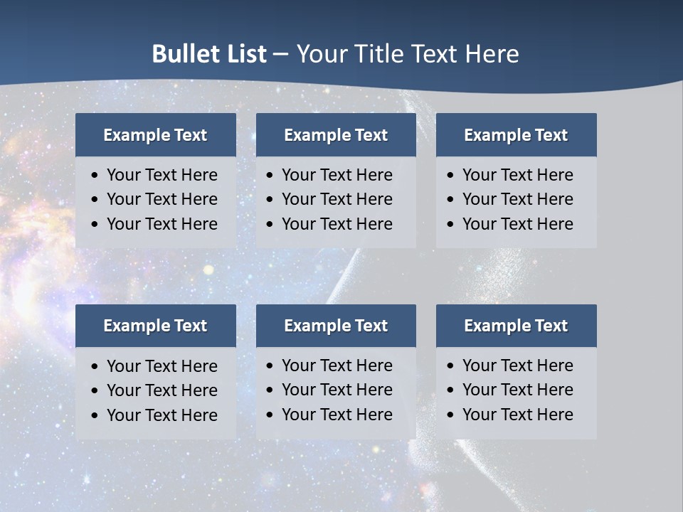 A Woman's Profile With Stars In The Background PowerPoint Template