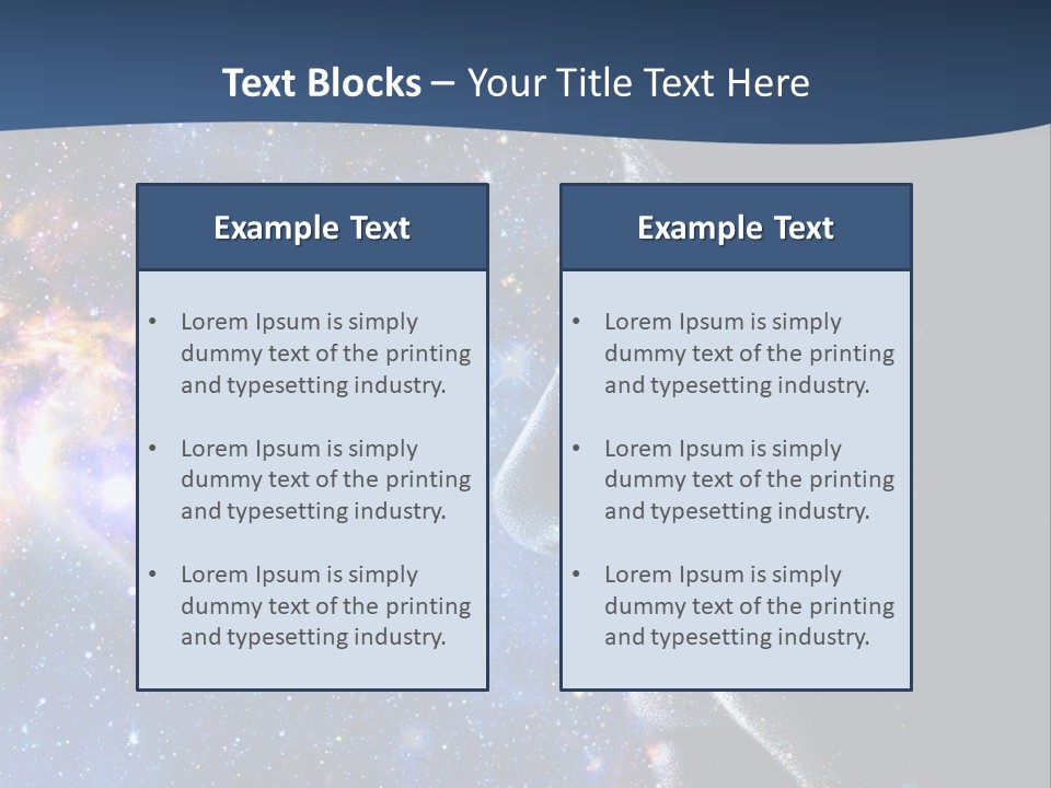 A Woman's Profile With Stars In The Background PowerPoint Template