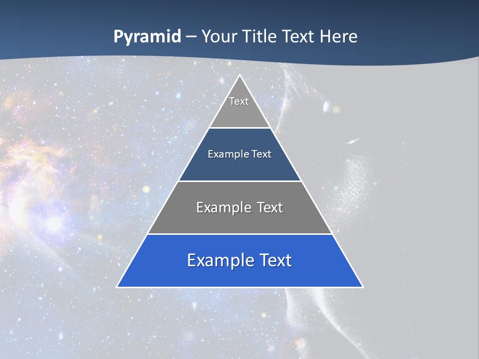 A Woman's Profile With Stars In The Background PowerPoint Template