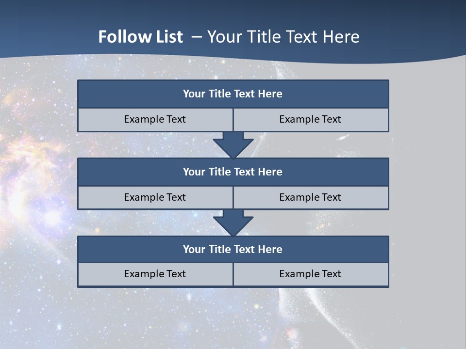 A Woman's Profile With Stars In The Background PowerPoint Template