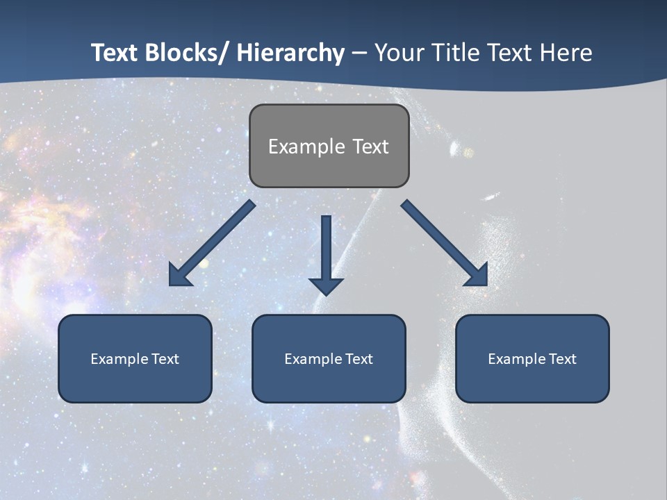 A Woman's Profile With Stars In The Background PowerPoint Template