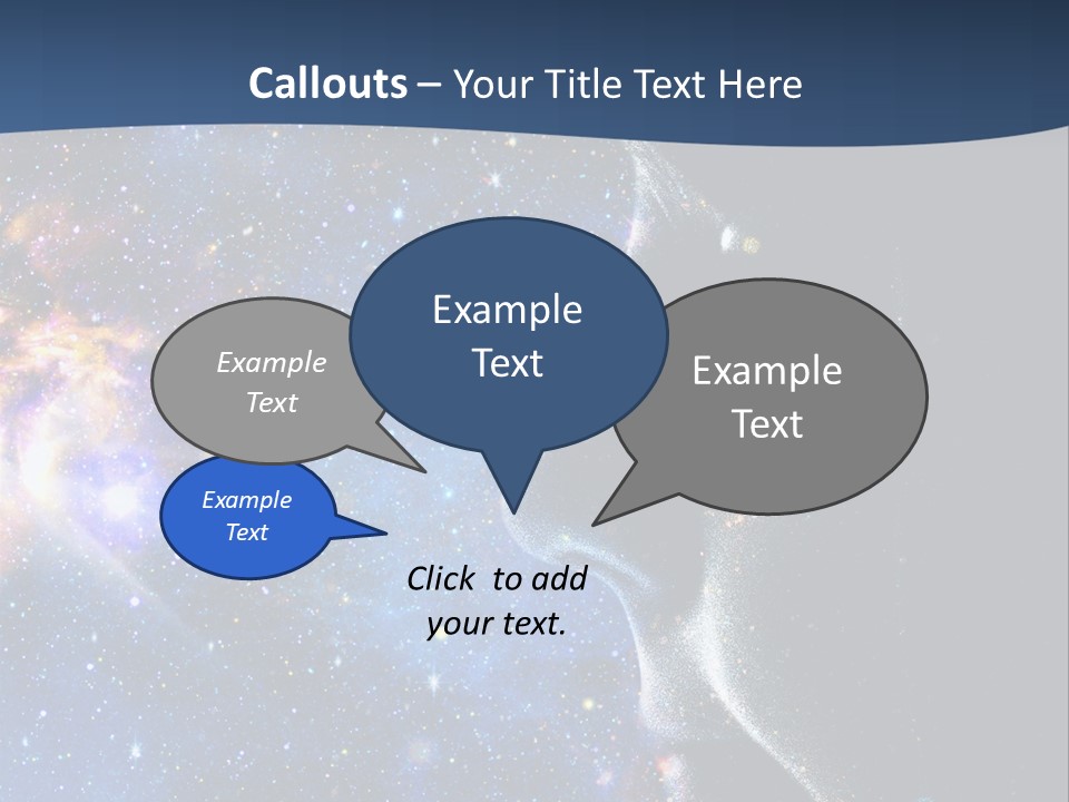 A Woman's Profile With Stars In The Background PowerPoint Template